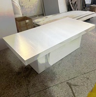 Weißer Kinder-Tisch Event-Langtisch Rechteckiger Acryl-Kinderpartytisch für Hochzeiten und Veranstaltungen