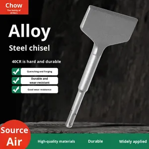 Cui Gong Industrial Grade Straight Tip Flat <strong>Chisel</strong> with <strong>Sds</strong> Plus Shank Alloy Steel Handle Sand Blasted Finish for <strong>Masonry</strong> Use - Product Image 5