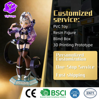 Figurines d'action de collection en vinyle peintes à la paillette, personnages d'anime sur mesure, boîte mystère, marchandise de marque sous licence