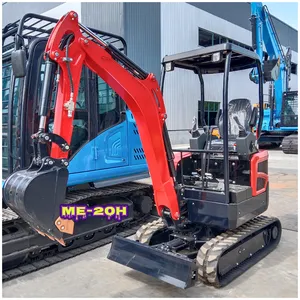 ME-20H MACHEX Mini Bagger 2T Small Digger Hydraulic Crawler Pilot Joystick Kubota D1105 Diesel Engine 2 Ton Mini Excavator