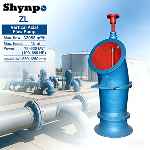 Bomba Centrífuga de Flujo Axial de Gran Descarga SHYNPO ZL para Drenaje de Aguas Pluviales Urbanas en Zonas Comerciales Centrales - Product Image 1