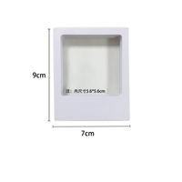 Boîte de présentation de vente au détail personnalisée 7*9cm transparente, étui à bijoux pour le dropshipping et les présentoirs d'équilibrage