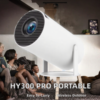 Nouveau projecteur LED portable Hy300 Pro, double WiFi 6, extérieur, sans fil, Android 11, mini intelligent, 720P, 200 lumens