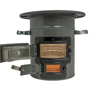 Best Sales Two Door Big Top Grey Cold Roll Sheet Camping Cooking Wood Charcoal <strong>Rocket</strong> <strong>Stove</strong> - Product Image 1