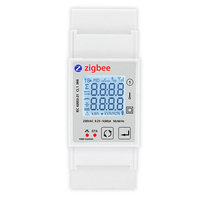 Compteur d'énergie intelligent Tuya ZigBee monophasé 80A, moniteur de puissance sur rail DIN, wattmètre, voltmètre, ampèremètre, 110V 230V 50/60Hz