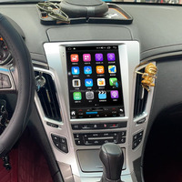 Autoradio Android 13 8 cœurs avec écran vertical 9,7 pouces, CarPlay, pour Cadillac CTS 2008-2013, GPS, navigation