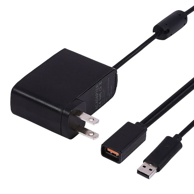 USB AC Power Supply Charger Adapter Cable for Xbox 360 XBOX360 Kinect Sensor Best Replacement for the Original AC Power Adapter