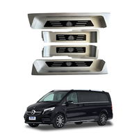 Mercedes-Benz Vito V-Klasse W447/W448 Aluminiumlegierung Leuchtende Fußmatten Viertüriger Business-Stil Schraubbefestigung Einstiegsleiste