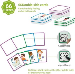 Organizador de Pared con 66 Bolsillos y Tarjetas, Gráficos Educativos para Niños, Hogar, Oficina y Material Escolar - Product Image 4