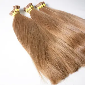 Wholesale Unprocessed Virgin Cuticle Aligned Brazilian Hair Human Hair Bulk, Buy Bulk Hair, Hair Weave in Bulk Chinese Hair