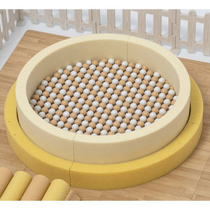 Aire de jeux intérieure moderne à usage commercial, centre de jeux souples avec tunnel, toboggan, structure d'escalade, tubes galvanisés, structure en bois, capacité 100-500 kg - Product Image 4
