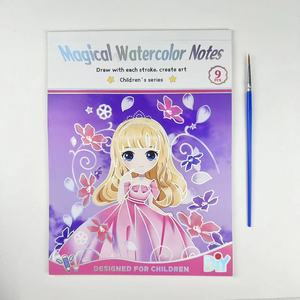 Aquarelle magique Notes jouet pour enfants livre de dessin peinture d'éducation <span class=keywords><strong>écologique</strong></span> populaire grand livre peinture ensemble de peinture dorure - Product Image 3