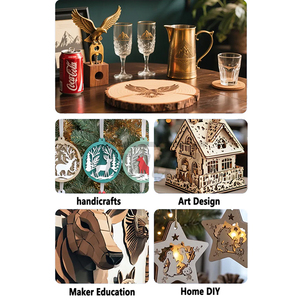 Máquina de grabado de diodo pulsado de 20W nueva para etiquetas de perro de cuero de madera de plástico acrílico de Metal Profundidad de grabado de cristal <0,1mm DXF PLT - Product Image 6