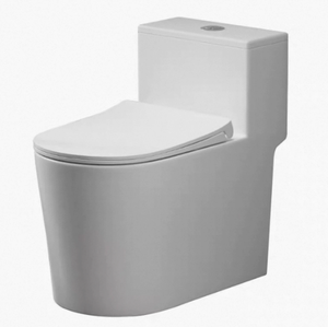 Inodoro Cerámico Compacto con Sifón en S para Baño Familiar en Balcón Pequeño - Product Image 1