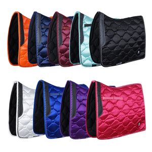 Luxury Quality Western Saddle <b>Pads</b> with Polycotton Lining Jumping Style Warm & Soft Cotton for Horse Racing From Indian Exporter - Product Image 3