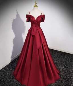 slim fit dress slacks Pretty A Line Spaghetti Straps Red Knee Length Prom Dresses Evening Go –  PreppyDress main image 0