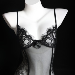 Sexy Lingerie Women's See Through Bodysuit <b>Lace</b> Suspender Bodycon Skirt Set 8943 - Product Image 1