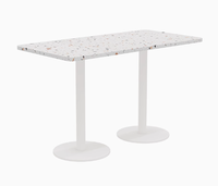 Nouveaux stands de Restaurant de vente chaude canapé en bois massif en cuir doux longs bancs peuvent être personnalisés Tables de Restaurant occidental de loisirs