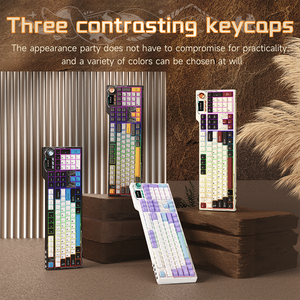 <span class=keywords><strong>Ajazz</strong></span> AK35I V4 Mechanische Gaming-Tastatur mit Display und Knopf 10000mAh Dichtung struktur Drahtloser Tri-Mode-RGB-Hintergrund beleuchtung Hot-Swap - Product Image 2