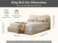 Cadre de lit rembourré en tissu Teddy Boucle, tailles Queen et King, personnalisable, mobilier de chambre OEM, vente en gros
