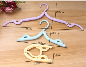 Cintre de voyage portable en fer et PP, support pliable pour vêtements, cintre en plastique pour salle de bain et usage domestique - Product Image 6