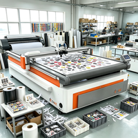 Máquina de Corte Oscilante CNC para Láminas de Plástico PVC de 6 mm, Tablero de PVC KT en la Industria Publicitaria