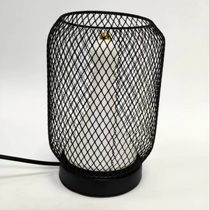 BIFANG Modern Style Iron Mesh Switch Control <strong>Lamp</strong> Cordless Bedside Dining Cafe Bar Industry Style <strong>Desk</strong> Lighting - Product Image 4
