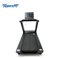 Tapis roulant électrique pour entraînement cardio, machine de course portable pour la gym, écran LED, fonction de pente, moniteur de fréquence cardiaque portable