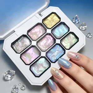 Nuevo Gel para Uñas 2026 de 9 Tonos, Gel Sólido con Textura de Sirena y Efecto Aurora, Gel de Alta Saturación para Pintar y Esculpir Uñas - Product Image 4