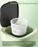 Lave-linge portable tout-en-un automatique grande capacité 12L, panier essoreur amélioré, 3 modes de nettoyage, best-seller