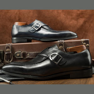 Chaussures habillées formelles de haute qualité pour hommes, en cuir véritable, style britannique - Product Image 4