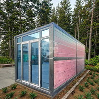 Salle de conteneur préfabriquée Salle de conteneur pliable 3 chambres à coucher Maison modulaire Maisons en conteneur d'occasion 20 pieds