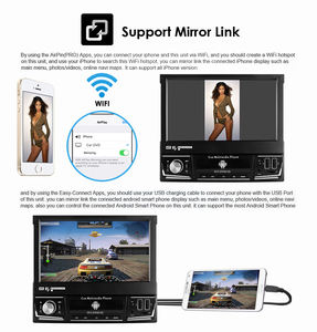 أفضل مشغل iPoser 7 بوصة BT لوحة قابلة للفصل تناسب نظام تحديد المواقع العالمي للملاحة مع البائع 1din - Product Image 3