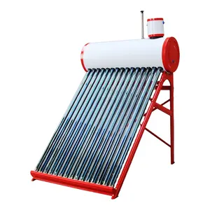 JIADELE Low Pressure Vacuum Tubes Calentador Solar Water Heater With Assistant Tank With 25 Degree Frame