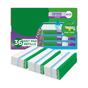 Cedar Space for Sweeper Wet Mopping Cloth Multi Surface <strong>Refills</strong> Mops for Floor Cleaning for Lavender Scent 36 Count Trap + Lock - Product Image 1