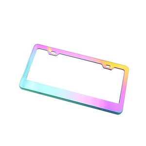 Marco de Matrícula de Metal Personalizado con Logotipo Impreso, Acabado Cromado, Impermeable y Duradero para Placas Estándar de Estados Unidos - Product Image 3