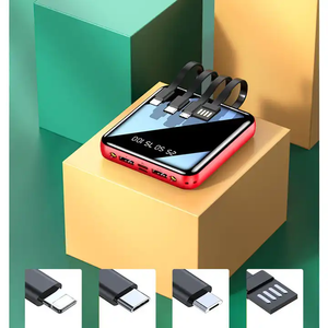 Banco de Energía de Alta Capacidad de 10000 mAh, Logotipo Personalizado OEM, Bancos de Energía Portátiles con Pantalla Digital, Carga Rápida, Cable Integrado - Product Image 4