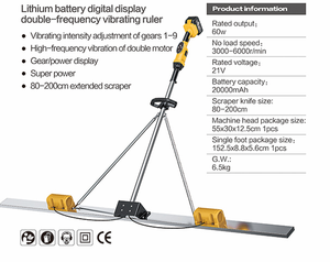 Máquina pulidora de motor dual con regla vibratoria plana de 2.0m para hormigón, maquinaria de construcción motorizada con batería de litio - Product Image 3