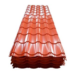 Feuilles de tuile de toiture en fer ondulé en acier galvanisé par <span class=keywords><strong>zinc</strong></span> pour l'épaisseur de maison 0.12-0.15mm - Product Image 6