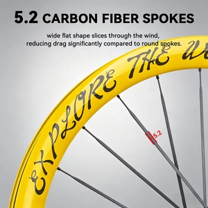 Ensemble <span class=keywords><strong>de</strong></span> roues ultra-légères 1335g avec rayons en carbone <span class=keywords><strong>de</strong></span> 45 mm, pour vélos <span class=keywords><strong>de</strong></span> gravier 700C et <span class=keywords><strong>VTT</strong></span> 29er, frein à disque, compatible tubeless - Product Image 3