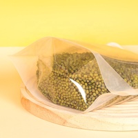 Sac alimentaire transparent réutilisable avec bec verseur et aspiration, anti-insectes, qualité alimentaire, impression hélio personnalisée, vente en gros