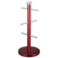 Porte-gobelets en acier inoxydable 2025 avec 6 crochets, support pour tasses à café en métal, support pour tasses à café pour comptoir de maison, accessoires de bar à café