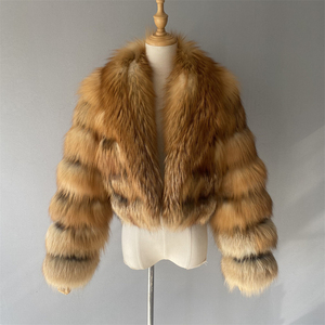 <span class=keywords><strong>Manteau</strong></span> en fourrure de renard naturelle pour <span class=keywords><strong>femme</strong></span> Jxwatcher, <span class=keywords><strong>hiver</strong></span>, manches longues, épais, chaud, doux, sur mesure, vente en gros, véritable fourrure de renard <span class=keywords><strong>rouge</strong></span> pour <span class=keywords><strong>femme</strong></span> - Product Image 3