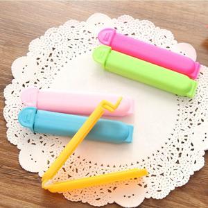 Portable Plastic Sealing <b>Clip</b> 7cm Foldable Bag <b>Clips</b> For Food Snacks Tea Storage With Lid Cover Reusable Sealing Stick 11cm - Product Image 1