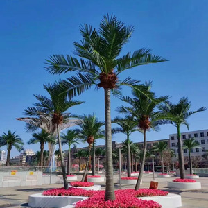 Palmera de fibra de vidrio impermeable para exteriores de 8 pies para decoraciones de eventos <span class=keywords><strong>festivos</strong></span>, palmera King de 5m - Product Image 1
