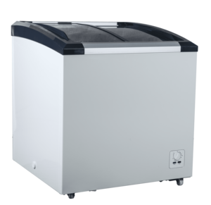 Freezer ChestFreezer Crema para el pecho, fabricante, ahorro de energía, OEM, congelador de pecho de congelación profunda, puerta corredera de vidrio - Product Image 3