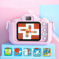 Vente en gros de coques en silicone pour enfants avec motif de chat arc-en-ciel mignon, pour photos et vidéos HD, et appareil photo pour enfants.