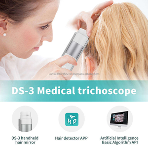 Dermatoscope AI à 4 lentilles pour analyse capillaire et du cuir chevelu, imagerie topographique 3D, équipement de beauté de bureau pour usage domestique - Product Image 3