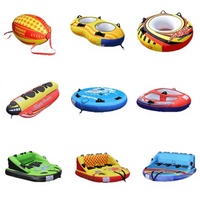 Bateau banane gonflable portable antidérapant et sûr pour parc aquatique