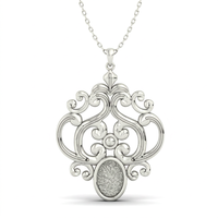 Buena calidad chapado en oro precio de fábrica 25mm plata esterlina 925 filigrana Victoria encanto hecho en India Fabricación de joyería personalizada